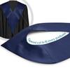 Endea Graduation Premium Adult V Stole Solid Color Unisex (Navy Blue) view 4