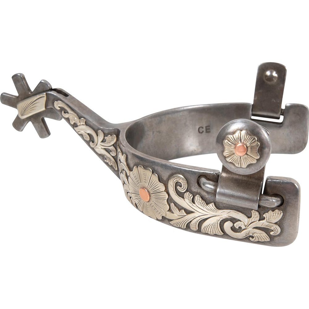 Classic Equine Performance Horse Spur, 2.25-inch Shank and 6 Point Rowel