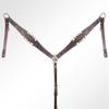 American Darling Western Horse Floral Genuine Leather Breast Collar | for Horses view 4