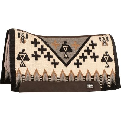 Cashel Company Blanket Top Felt Bottom Saddle Pad 34x38 7/8 Inch Cream Grey