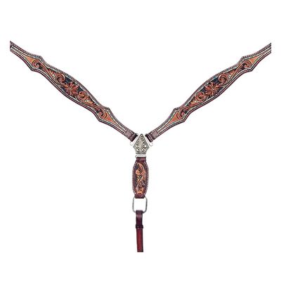 American Darling Western Horse Floral Genuine Leather Breast Collar | for Horses