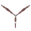 American Darling Western Horse Floral Genuine Leather Breast Collar | for Horses view 1