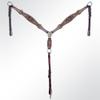 American Darling Western Horse Floral Genuine Leather Breast Collar | for Horses view 2