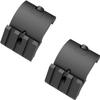 3 Slots Low Profile Adapter 45 Degree Picatinny Offset Mount Picatinny Rail Mount for Flashlight Laser (Black-2PCS) view 1