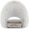 47 Brand MLB Gray Team Color Primary Logo MVP Adjustable Structure Baseball Cap Hat, Adult One Size Fits All - New York Yankees Gray view 2