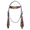 American Darling Western Horse Floral Genuine Leather Headstall | Tack for Horses
