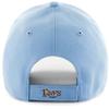 47 MLB Alternate Primary Logo MVP Structure Adjustable Hat, Adult One Size Fits All - Tampa Bay Rays - Columbia Blue view 2