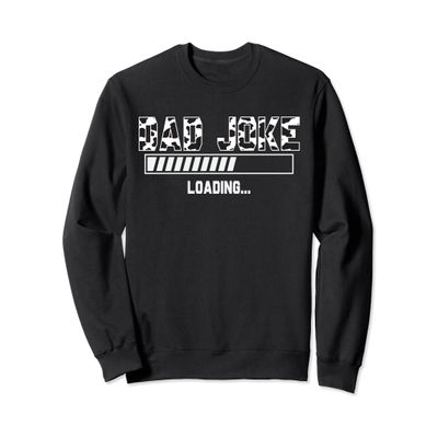 Dad Joke Loading Papa Cow Daddy Love Cows Dad Cow Print Sweatshirt