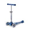 Micro Kickboard | Mini Deluxe Glitter LED Scooter | Adjustable Handlebar | Lean-to-Steer | Lightweight | Three-Wheeled | Kids Ages 2-5 yrs (Glitter Navy) view 1