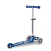 Micro Kickboard | Mini Deluxe Glitter LED Scooter | Adjustable Handlebar | Lean-to-Steer | Lightweight | Three-Wheeled | Kids Ages 2-5 yrs (Glitter Navy) view 2