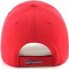 47 Brand MLB Team Color Primary Logo MVP Adjustable Structure Baseball Cap Hat, Adult One Size Fits All - St Louis Cardinals Red view 2