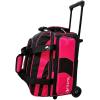 Pyramid Path Pro Deluxe Double Roller Bowling Bag (Black/Hot Pink) view 1