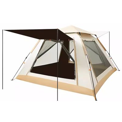 Camping Tent, Waterproof Tents for Camping, Portable PopUp Tent, Family Tents with Carry Bag, Advanced Venting Design, Easy Set Up (Size : Vinyl Version)