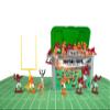 Kaskey Kids Football Guys, Maroon vs. Orange, 30 Pieces in Each Set, Includes 2 Teams, Accessories, and Travel Storage Case, Nostalgic Sports Action Figures for Imaginative Play, Ages 3 and Up view 1