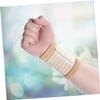 Gogogmee Wrist Protector for Sport 1 Pair Nylon Wrist Brace Super Sweat Absorption for Gym Fitness Activities view 2