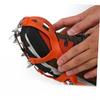 LIFKOME Outdoor Teeth Crampons Ice Cleat Spikes for Hiking Climbing Walking Durable Stainless for Winter Traction Orange view 2