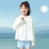 Little Boys Girls Long Sleeve Summer Sun Protective Coat Solid Breathable Light Outwear Girls Boys (White-3, 2-3 Years) view 3