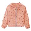 NineFit Basics Boys Girls Sun Protective Lightweight Jacket with Hood Ultra-thin Breathable Zip Cartoon Print Summer (Red-3, 5-6 Years) view 1