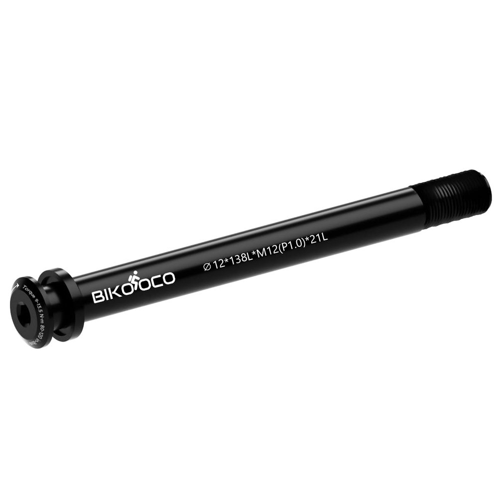 BIKOOCO Bike Front Hub - Thread Pitch 1.0mm Bike Hub Thru Axle Adapter Boost Forks Quick Release - 12mm X 138mm