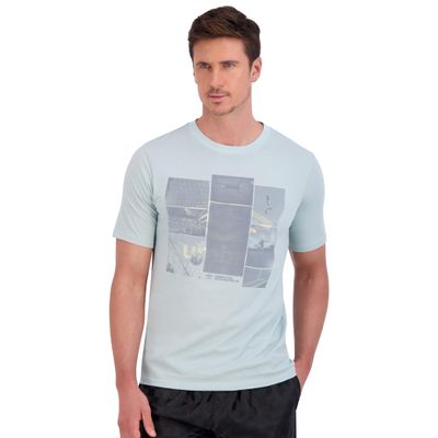 Umbro Men's Photo Short Sleeve Tee, Mist, Medium