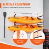 VEVOR Kayak Storage Rack, 4-Capacity Wall Mounted Steel Kayak Holders for Kayak Canoe Paddle Board, Kayak Storage Hooks with Adjustable Padded Arms, 400 LBS Load Kayak Hanger for Indoor Outdoor Garage view 3