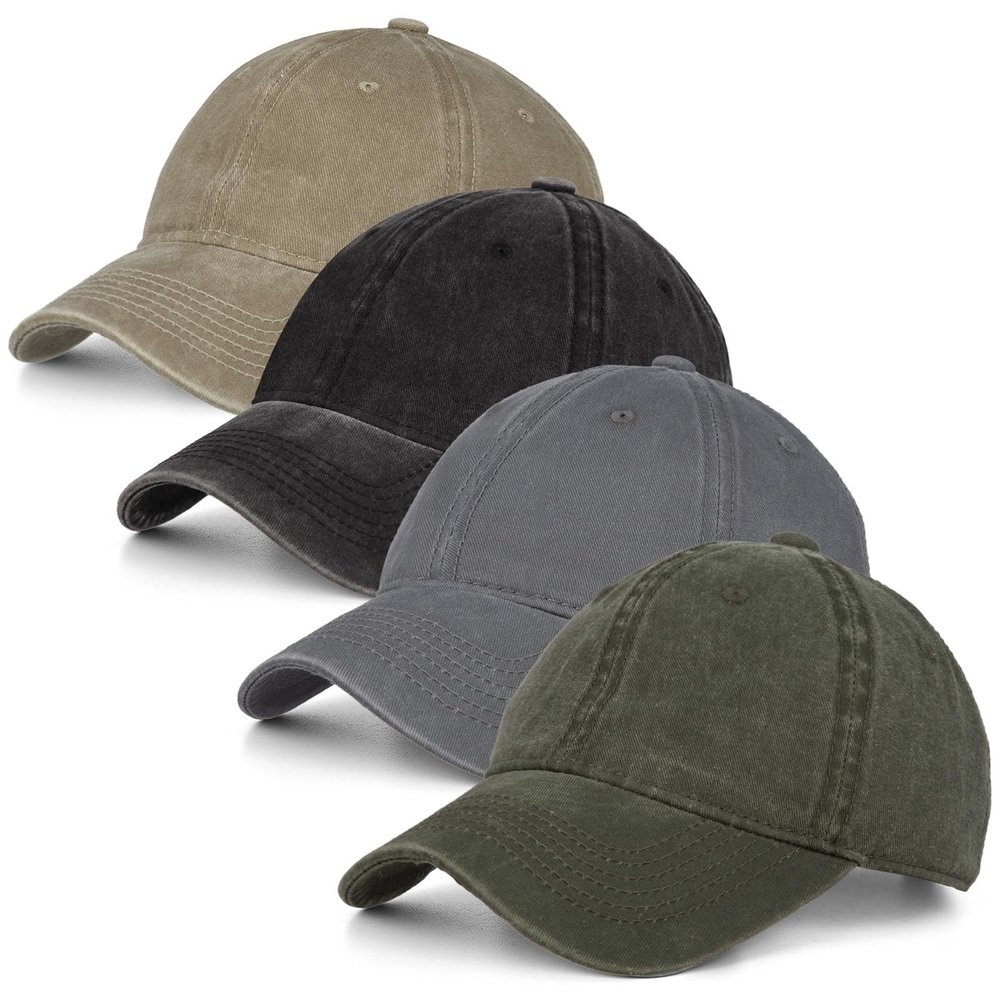 Washed Cotton Vintage Baseball Cap Sun Hats Men Women Smile Baseball Cap Adjustable Dad Golf Hat