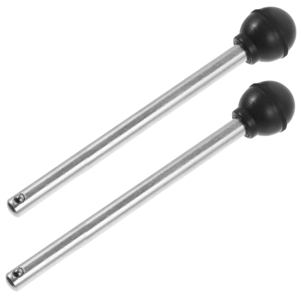 MerciL 2PCS Weight Stack Pin, Round Loading Pin Replacement Stainless Steel Universal Weight Machine Pin Gym Equipment Exercise Strength Training Selector Lock Pin Weight Pin (Dia 10mm Length 16cm)