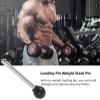MerciL 2PCS Weight Stack Pin, Round Loading Pin Replacement Stainless Steel Universal Weight Machine Pin Gym Equipment Exercise Strength Training Selector Lock Pin Weight Pin (Dia 10mm Length 16cm) view 2
