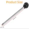 MerciL 2PCS Weight Stack Pin, Round Loading Pin Replacement Stainless Steel Universal Weight Machine Pin Gym Equipment Exercise Strength Training Selector Lock Pin Weight Pin (Dia 10mm Length 16cm) view 3
