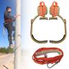 Tree Climbing Gear for Tree Work, Simple to Use Climbing Tool with Seat Belt, Stainless Steel Pole Climbing Spikes, Outdoor Sports Supplies, Working at Heights,400model view 1
