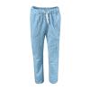 GOKKILRW Womens Cotton Linen Cropped Pants Solid Color Wide Leg Baggy Capri Pants Flowy Palaazo Summer Lounge Pants Tall High Waisted Drawstring Pants view 3