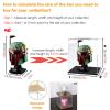 Clear Acrylic Display Case for Collectibles, Dustproof Durable Showcase Cube Shaped Countertop Box with Black Base, Transparent Container for Collectibles Toys Home Organization ( Color : Black base , view 2
