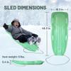 Slippery Racer Downhill Xtreme Flexible Adults and Kids Plastic Toboggan Snow Sled & Downhill Xtreme Flexible Adults and Kids Plastic Toboggan Snow Sled view 4