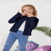 GRACE KARIN Girls Navy Sweater Cardigan Long Sleeve Cable Knit Little Kids Button Front Cropped Sweaters Size 8 view 3