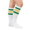 American Trends Green Yellow Stripes Toddler Knee High Tube Socks for Boys Girls School Uniform Striped Long Sports Athletic Socks 3-6 Years view 2