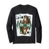 Irish Queen St Patrick's Day, Poker Queen Shamrock Women Long Sleeve T-Shirt view 1