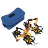 QANYEGN 1 Pair 10 Teeth Crampon Traction Cleats, Crampons Chain Spikes Shoes, Unisex Traction Snow Grips for Hiking, Climbing, Mountaineering view 1