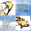 QANYEGN 1 Pair 10 Teeth Crampon Traction Cleats, Crampons Chain Spikes Shoes, Unisex Traction Snow Grips for Hiking, Climbing, Mountaineering view 2