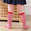 American Trends Red White Stripes Toddler Knee High Tube Socks for Boys Girls School Uniform Striped Long Sports Athletic Socks 3-6 Years view 3