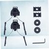 Fast Rail Helmet Adapter for Headset, Black Plastic Metal Mount view 4