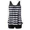 2024 Women's Tankini Swimsuits Two-Piece Tummy Control Bathing Suits Floral Printing Swim Dress for Women with Boyshorts view 3