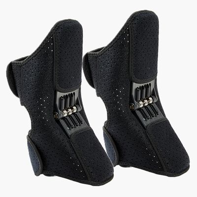 TANGABA Joint Support Knee Braces 2 Pack(Upgraded), Non-Slip Support Brace for Men Women, Knee Pain Relief Brace Powerful Rebound Spring Force Protection Booster for Climbing, Squat, Volleyball-Black