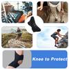 TANGABA Joint Support Knee Braces 2 Pack(Upgraded), Non-Slip Support Brace for Men Women, Knee Pain Relief Brace Powerful Rebound Spring Force Protection Booster for Climbing, Squat, Volleyball-Black view 4