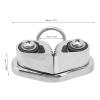 CHICIRIS Cam Cleat, 316 Stainless Steel, Adjust with Flared Entry, Strong Holding Power for 3-12mm Rope, Suitable for Sailing, Kayaking, Canoeing view 4