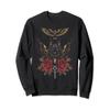 egypt ancient jackal pharaoh with roses sphinx egyptian Sweatshirt view 1