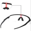 Glintbay 1 Pcs Frame Wicket Replacement for Oakley Sutro Lite OO9463/Sutro Lite AF OO9463A/Sutro Lite Sweep OO9465/Sutro Lite Sweep Vented OO9465 Sunglass - Red view 3