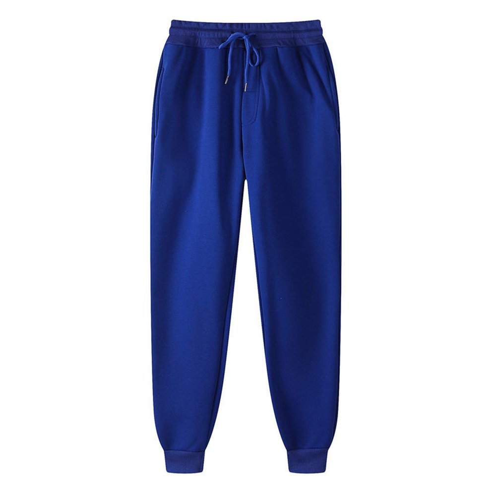 Womens Cinch Bottom Sweatpants Teen Girls Trendy High Waist Sporty Gym Active Jogger Pants Pockets Lounge Trousers Blue