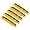 PATIKIL 43.3" Tennis Racket Grip Tape, 5 Pack Anti Slip PU Badminton Overgrip New Racquet Grip Absorbs Sweat Dots Tape with Raised Ridges for Baseball Pickleball Paddle, Yellow view 1