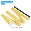 PATIKIL 43.3" Tennis Racket Grip Tape, 5 Pack Anti Slip PU Badminton Overgrip New Racquet Grip Absorbs Sweat Dots Tape with Raised Ridges for Baseball Pickleball Paddle, Yellow view 2