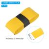PATIKIL 43.3" Tennis Racket Grip Tape, 8 Pack Anti Slip Absorbent PU Badminton Overgrip Racquet Grip Tape for Baseball Pickleball Paddle, Yellow view 2